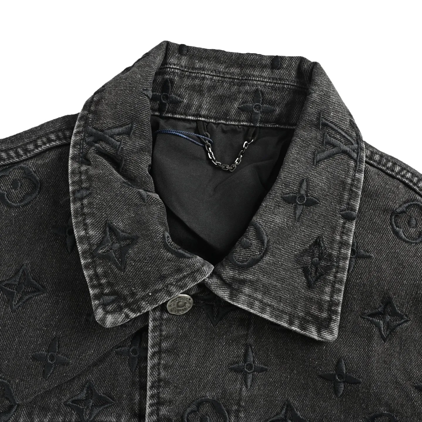 Louis Vuitton/Louis Vuitton presbyopic gradient embroidered denim jacket